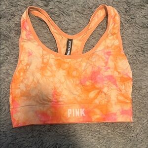 Victoria's Secret Pink and Orange Tie-Dye Bra